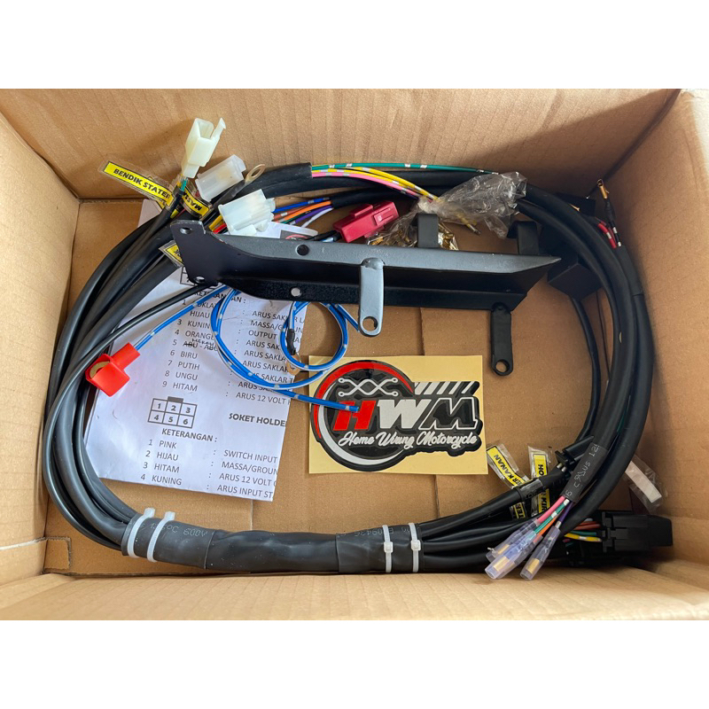 Kabel Body Ringkes CB GL100 Full Soket Set Pangkon