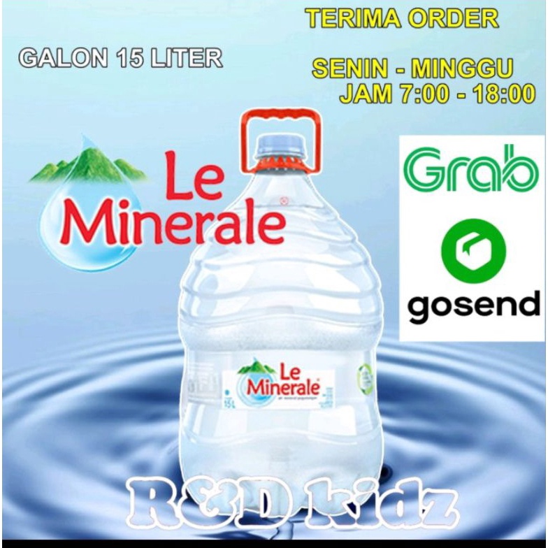 

[C8095] Air Minum Le Minerale Galon 15 Liter Harga Termurah ノ