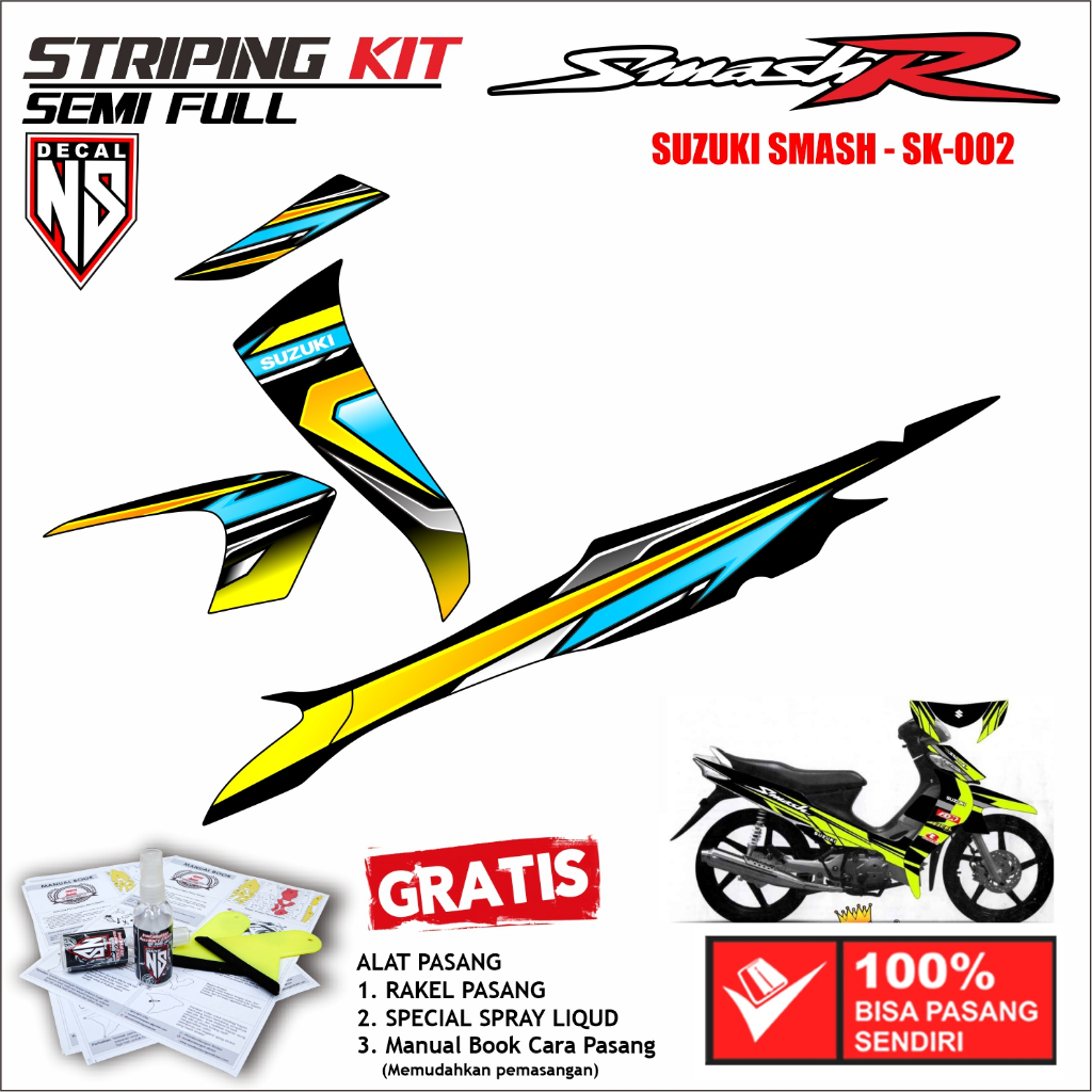 striping smash desain variasi