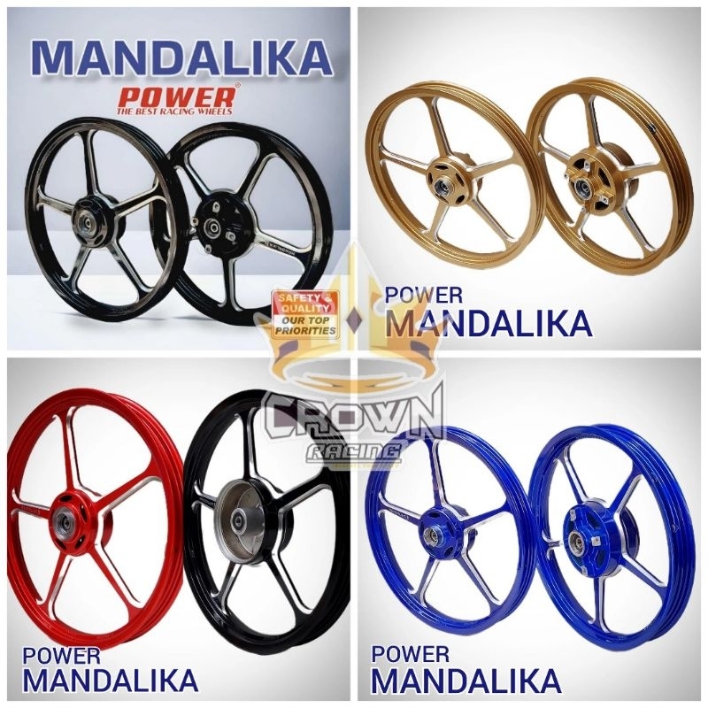 Velg Power Mandalika Ring 17 Mio Karbu / Soul / Fino / Mio J - GT / Soul GT 115 / Fino 115 / Xride 1