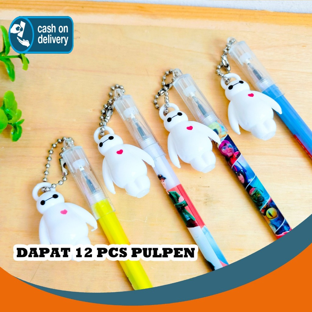 

SELUSIN (12 PCS) PULPEN GANTUNGAN MINIATUR BAYMAX PG-1058 BIG HERO 6 PEN PENA BOLPEN BOLPOIN LUCU ANAK ALAT TULIS KANTOR SEKOLAH MURAH TERMURAH COD