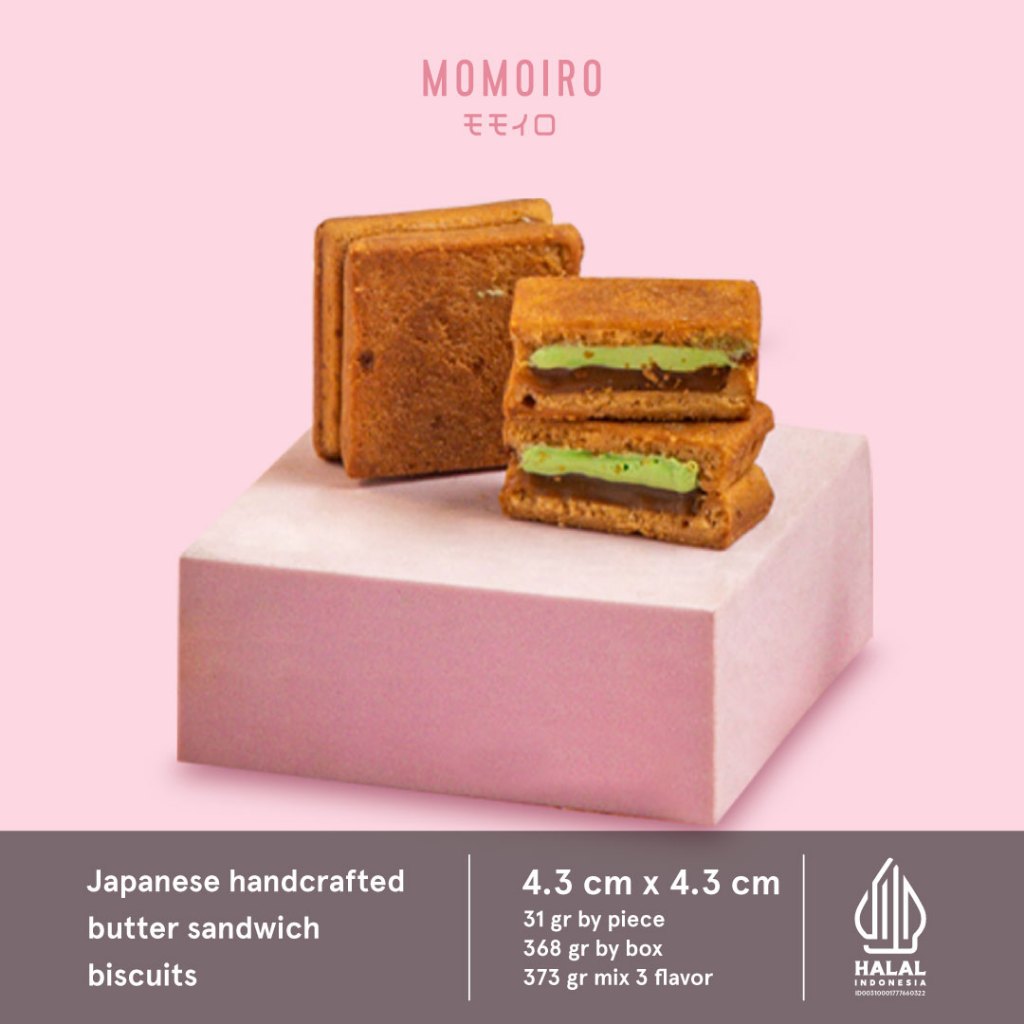 

Pandan Gula Aren Sando Biscuits by Piece