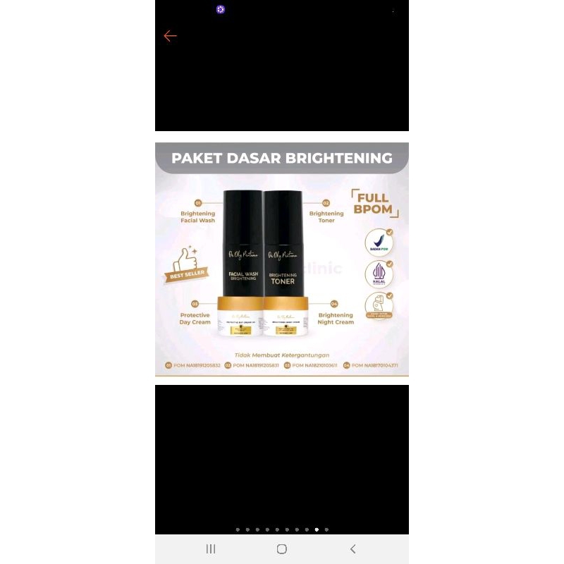 cream bening brightening dr.oky pratama