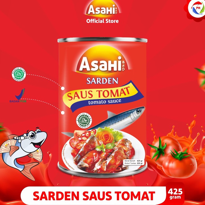 

[KODE WTQ9S] Sarden AsaHi 425 gr Rasa Tomat