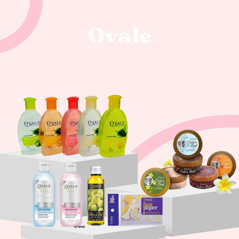 (COD) OVALE 2IN1 FACIAL LOTION TONER | 60 ML 100ML 200ML | OVALE OLIVE OIL 100ML | OVALE FACE PAPER 