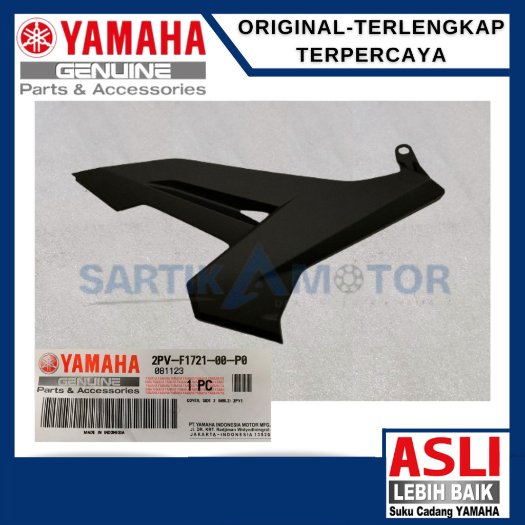COVER BODY KANAN YAMAHA MX KING HITAM DOFF (2PV-F1721-00-P0) 100% ORIGINAL YAMAHA