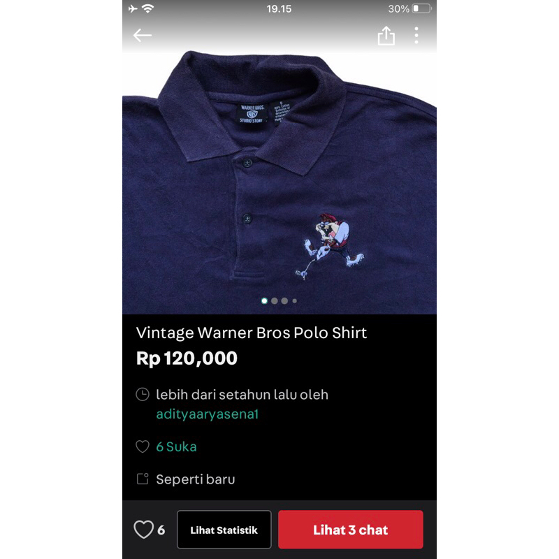 warner bros polo shirt