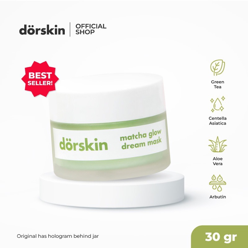 Dorskin matcha glow dream mask moisturizer | dorskin moisturizer matcha