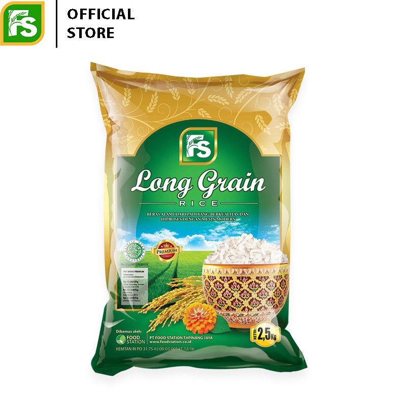 

[KODE PRODUK 86RE89976] Food Station - Beras Long Grain 2.5 Kg