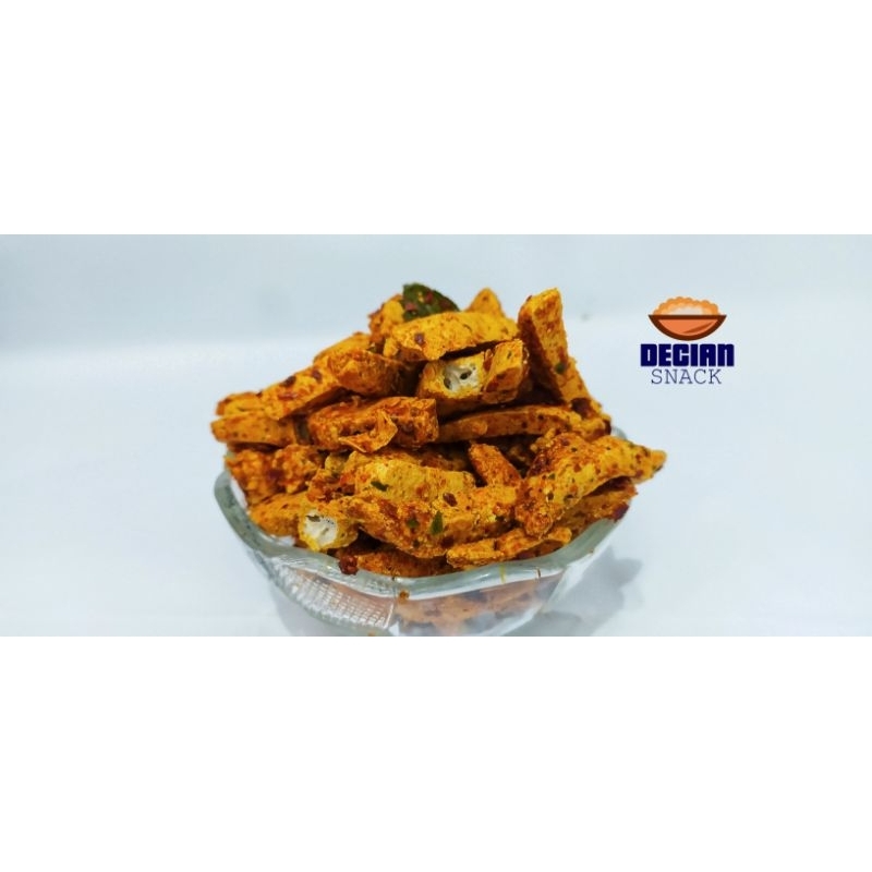 

Basreng Pedas Daun Jeruk 250 Gram / Basreng Stick Pedas Daun Jeruk
