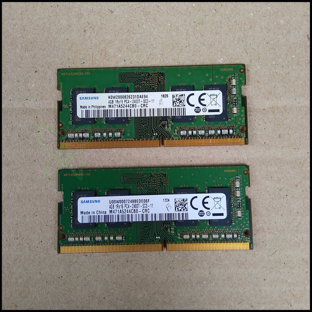 RAM Samsung SODIMM 4 GB DDR4 4GB 1Rx16 PC4-2400T-SC0-11 - Ori Copotan