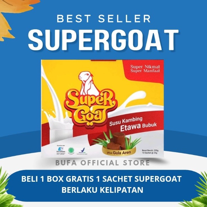

[KODE PRODUK GFJC76383] SUPERGOAT SUSU KAMBING ETAWA PLUS GULA AREN