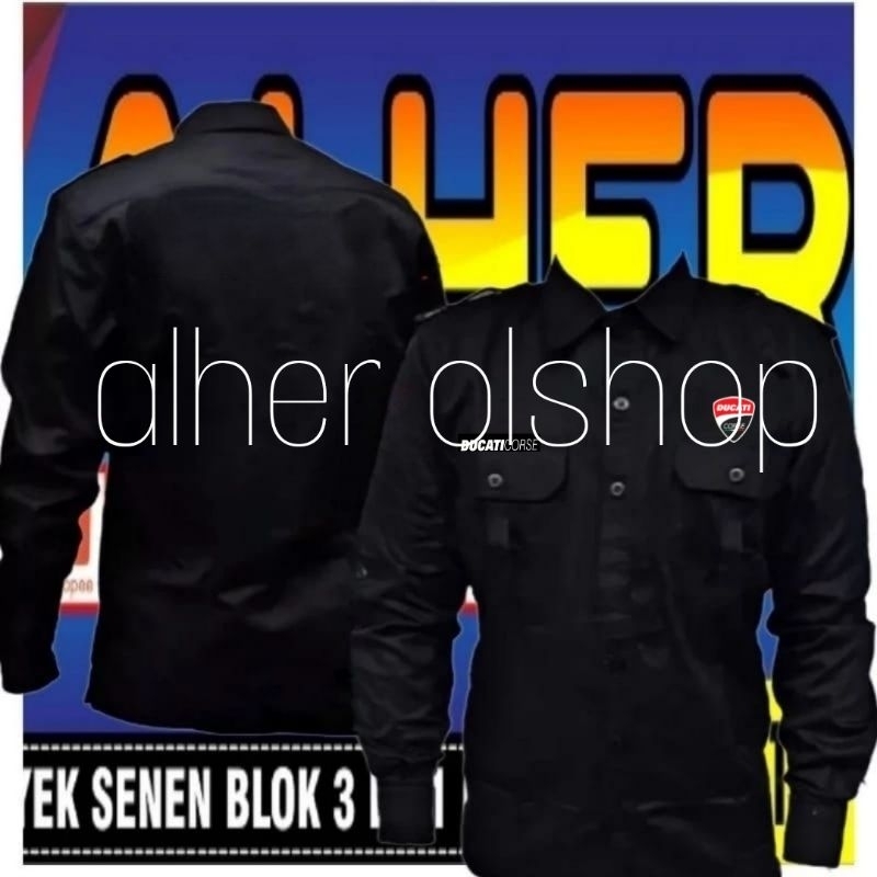 Kemeja Ducati Corse baju Ducati Corse seragam Ducati Corse Pdh Ducati Corse Pdh kerja Ducati Corse s