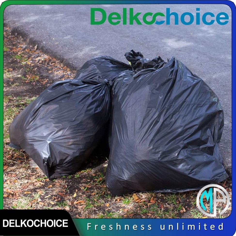 CFG Plastik Kresek Kantong Sampah / Plastic Trash Bag / Garbage Bag Hitam Delkochoice Per-Pack