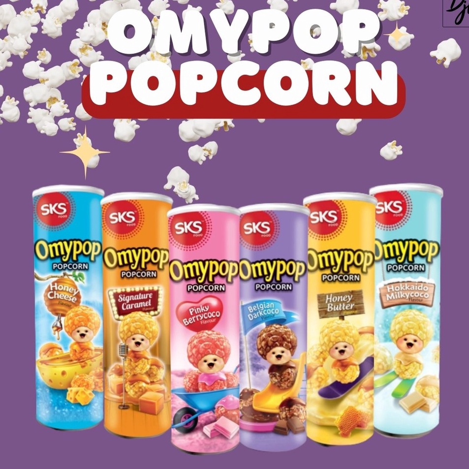 

[KODE PRODUK MQHK03954] OMYPOP Pop Corn 85g Berondong Jagung Aneka Rasa 1 Tube