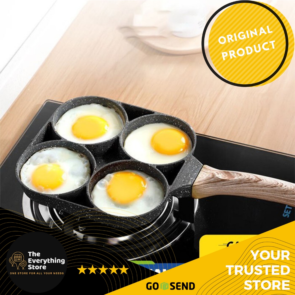 Wajan Panci Cetakan Kue Telur Ceplok Dadar 4 In 1 Omelette Pan Mini