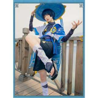 WAIFUKU - PO Scaramouche Wanderer Genshin Inpact Tanpa Top Kostum Cosplayi Costume FREEBRAND UNBRAND