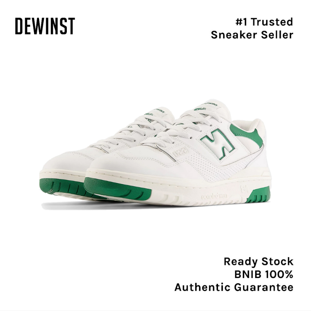 New Balance 550 White Classic Green BNIB RESMI ORIGINAL