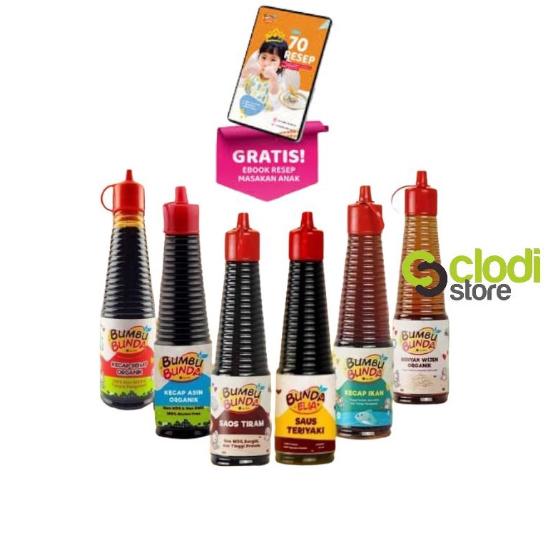 

[KODE GFJUS] Bumbu Bunda Kecap Bumbu Bunda Kecap MPASI Anti GTM Kecap Bayi Kecapanik MPASI Penambah Nafsu Makan Penambah Berat Badan BB Booster MPASI Bayi Anti GTM Saos Tiram Minyak Wijen Kecap Magels Kecap manis Kecap Asin