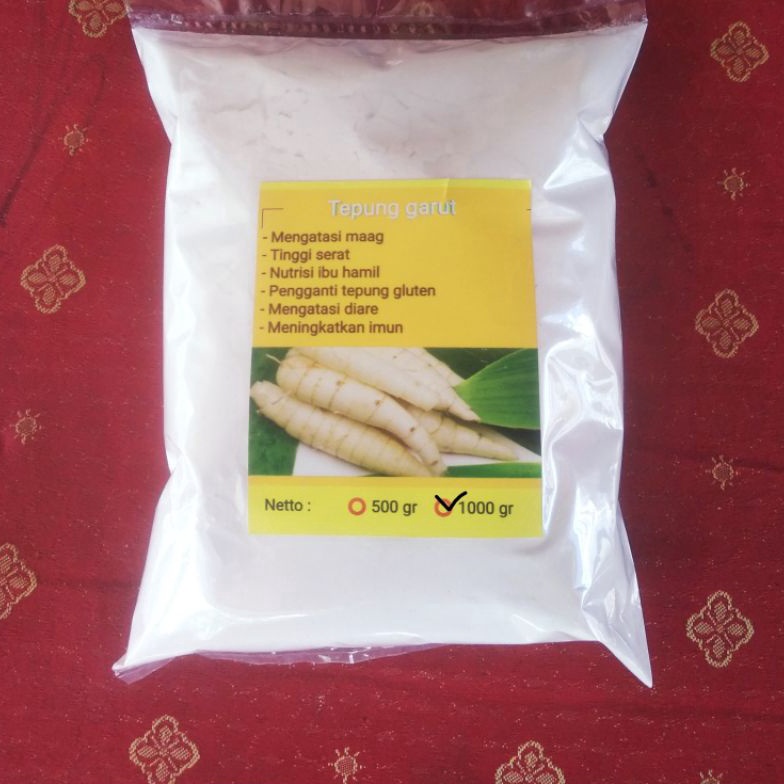 

Terupd@te Tepung garut 1kg/ pati garut 1 kg ( 1000 gr) ( sudah di ayak lebih bersih) [284]