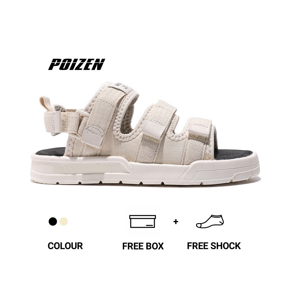 [KODE 0E8M9] POIZEN - Sandal Tali Wanita / Sandal Tali Pria / Sandal Velcro Wanita Pria - Sandal Kan