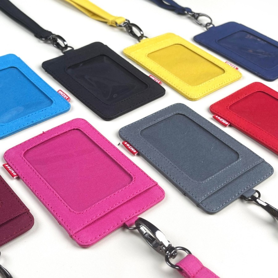 

ID card holder name tag lanyard dompet kartu gantung kalung polos