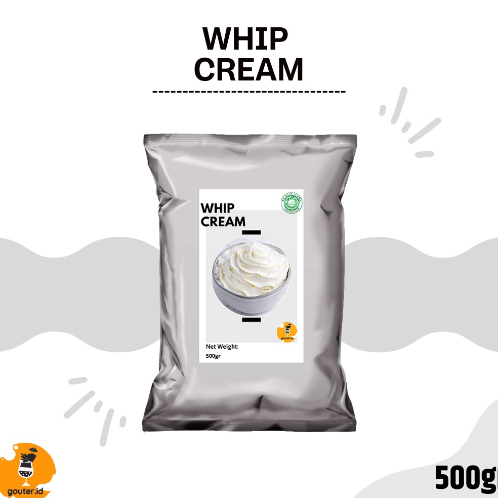 

[✁L95➤] WHIP CREAM TOPPING 500GR / BUBUK WHIP CREAM / WHIPPED CREAM POWDER / WHIPPING CREAM TOPPING Serba Murah