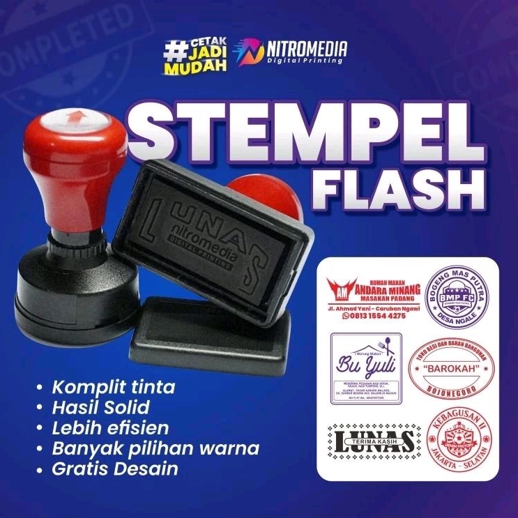 CETAK STEMPEL FLASH CUSTOM STEMPEL USAHA STEMPEL PEMILU STEMPEL INSTANSI