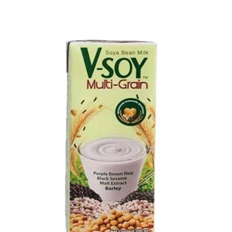 

[KODE PRODUK KCPER5461] V-SOY Multi Grain Soy Milk Susu Kedelai 4 x 200 mL