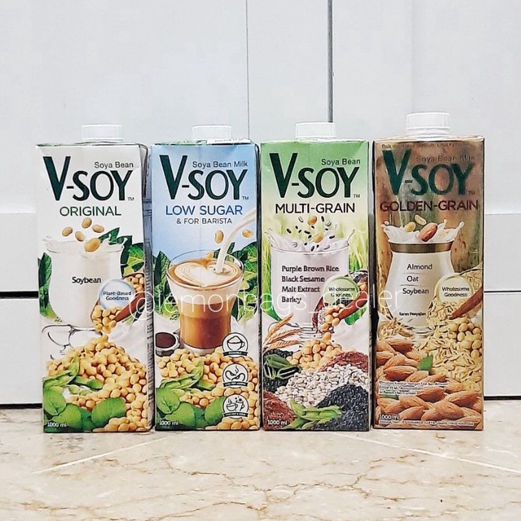 

T3rbat44s V Soy Multi Grain 1L | Golden Grain | Original | Low Sugar | ASI BOOSTER | UHT Product Termurah