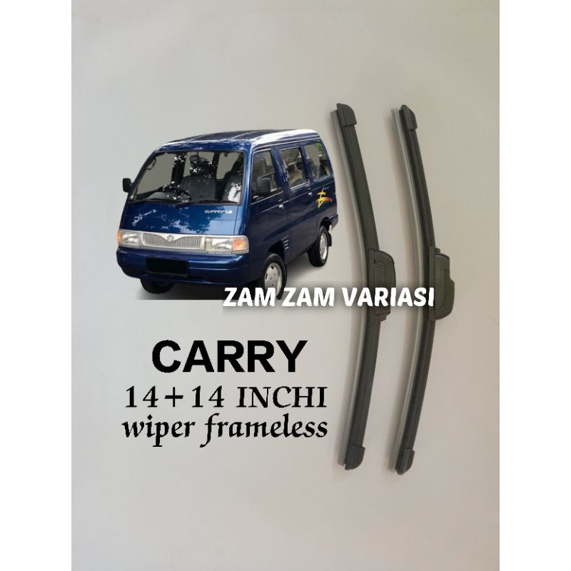 wiper kaca depan model banana frameless mobil carry