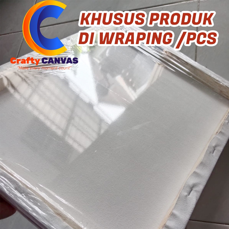 

DIBUNGKUS PER BIJI KANVAS POLOS 20X20 | 20X30