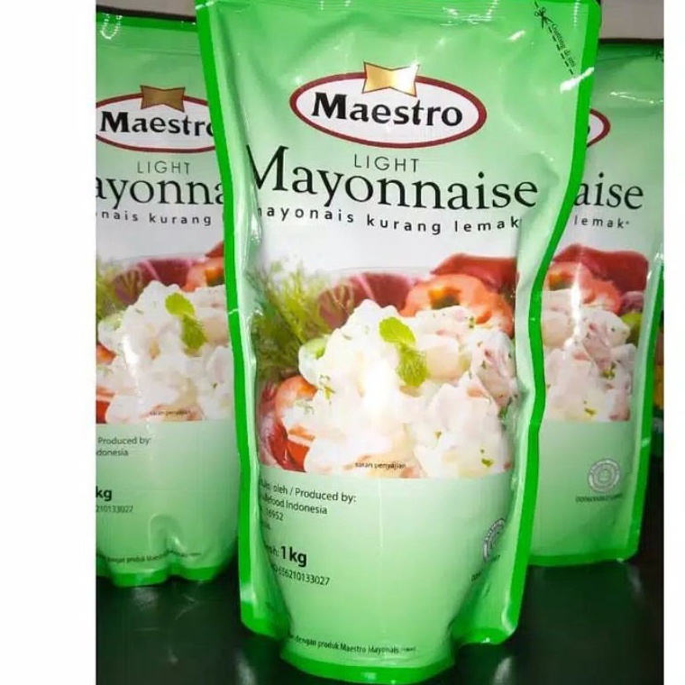 

Terb@tas TERMURAH!!!! Maestro Mayonaise Pouch 1kg Kualitas Terjamin