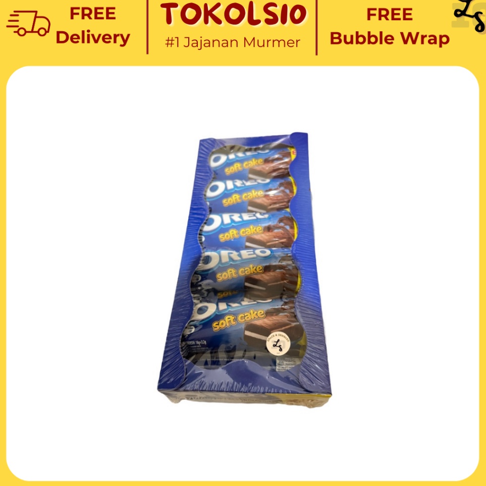 

[KODE SNDDB] Oreo Soft Cake Bolu Cokelat 16+3.2gr - 1 Box Isi 12 pcs