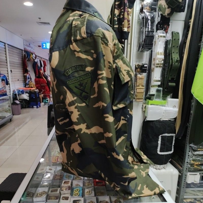 Baju Loreng PPM PDL Lahat Sutra Ripstok M-XXXL