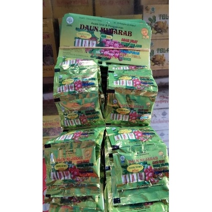 

[KODE PERZD] daun mujarab kap isi 20 saset @20kap