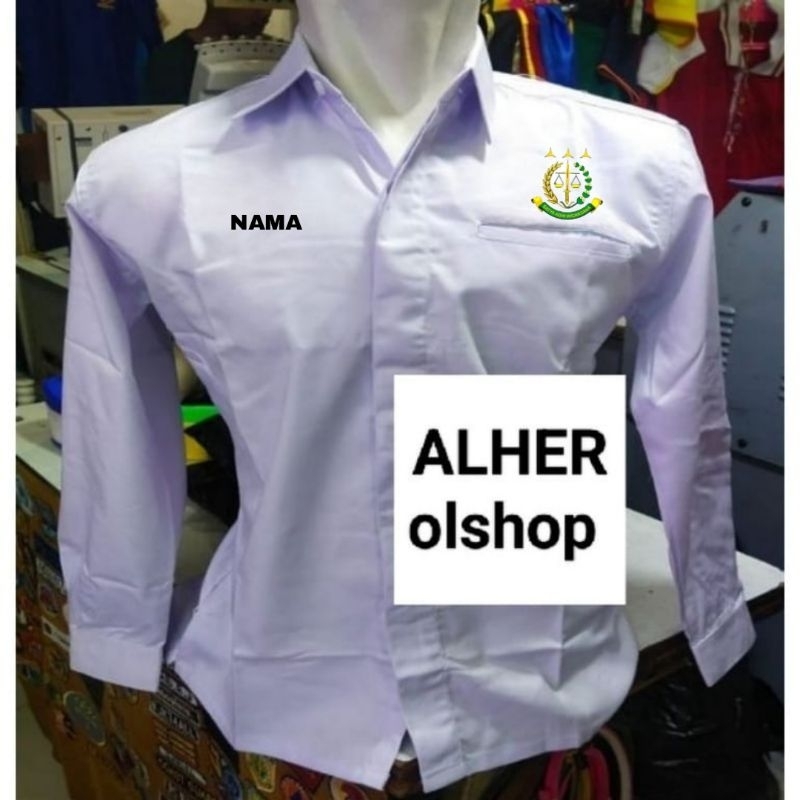 Kemeja kejaksaan lengan panjang free nama baju kejaksaan RI seragam kejaksaan Pakaian dinas kejaksaa