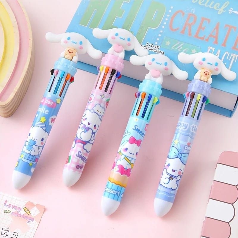 

Pulpen 10 Warna Karakter Boneka Cinamoroll Bear Kuromi
