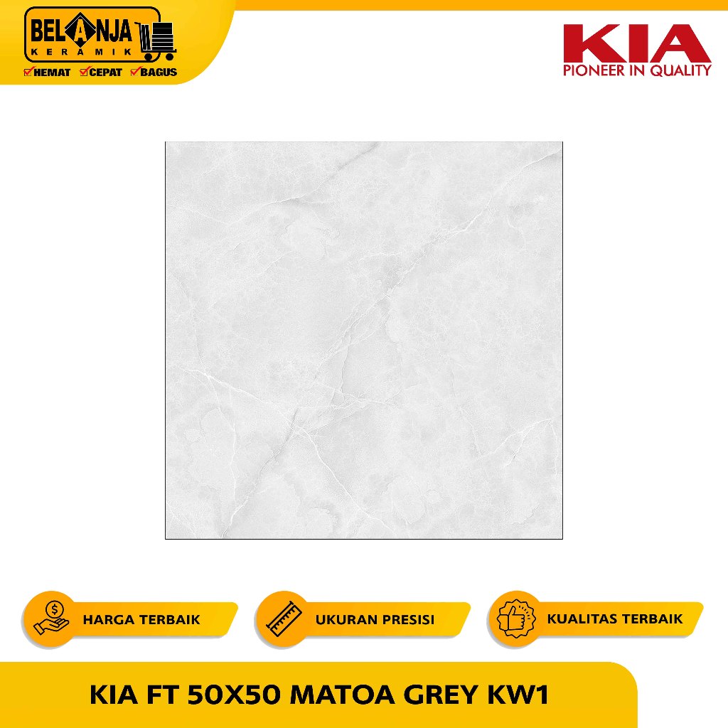 KIA Keramik Lantai 50x50 Matoa Grey Kw1