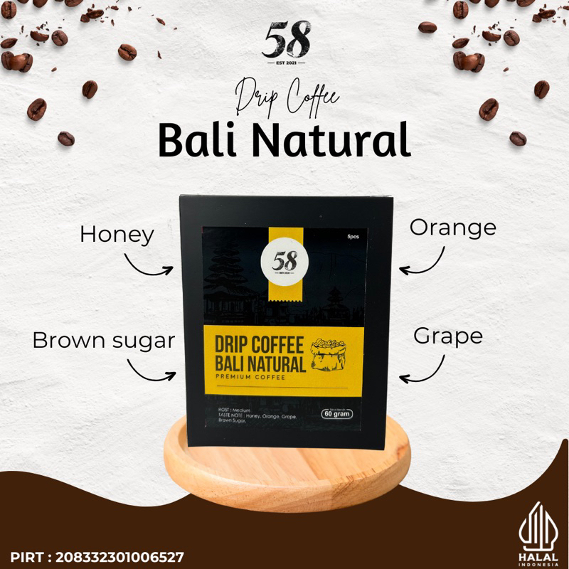 

Drip Coffee Bali Natural (1 box isi 5)