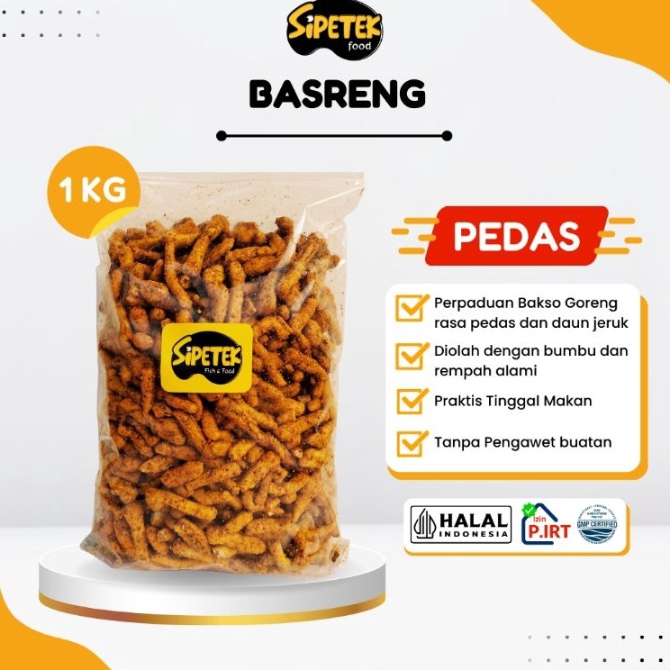 

[KODE PSBKU] 1KG Basreng Viral Sipetek