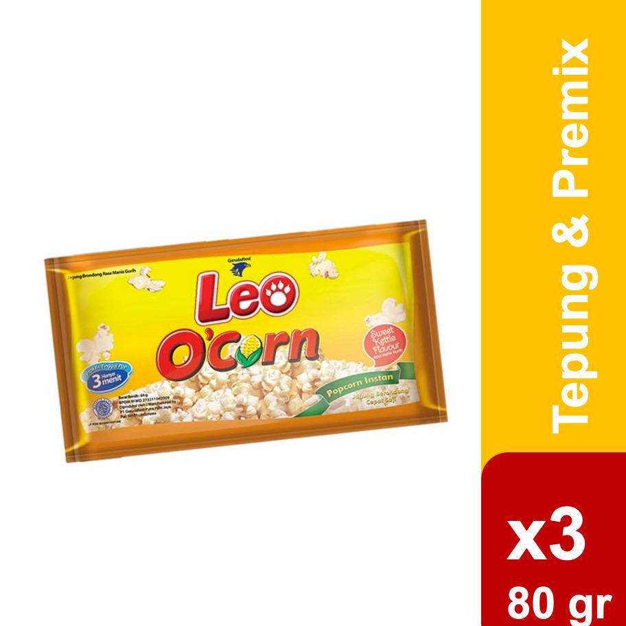 

[♦Y12\] O'Corn Instant Sweet Kettle 80 gr x3 Promo Tergila