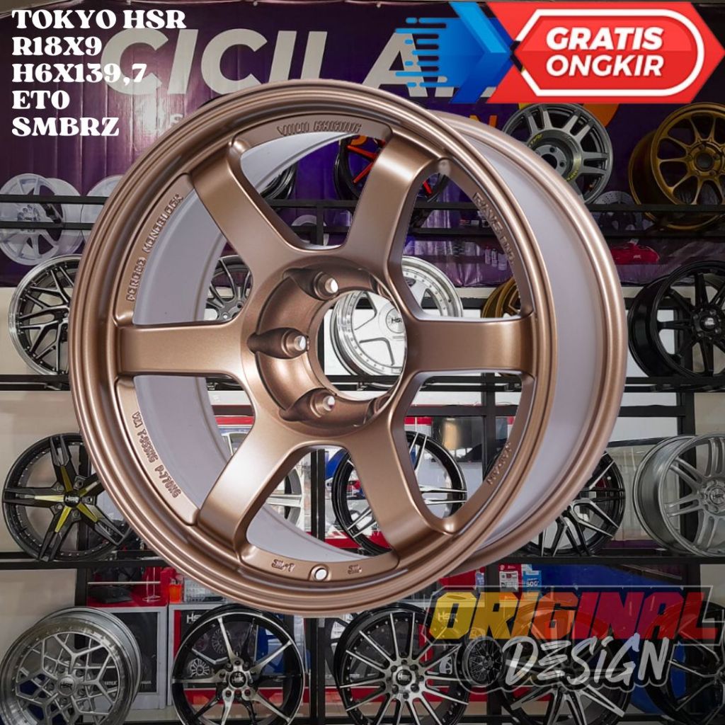 Velg Mobil Ring 18 Te37 HSR TOKYO R18 PAJERO , FORTUNER , HILUX , TRITON