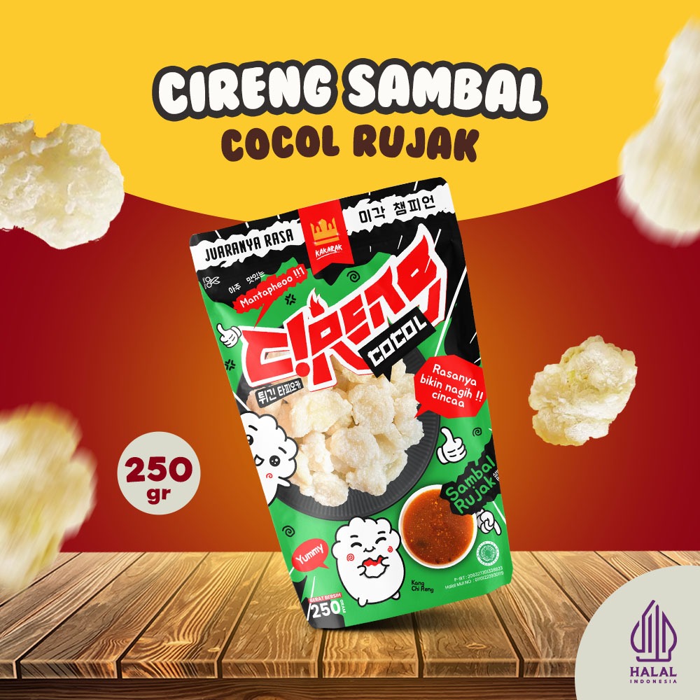 

Kakarak - Cireng Aci Goreng Sambal Rujak Spesial Bandung - 250gr