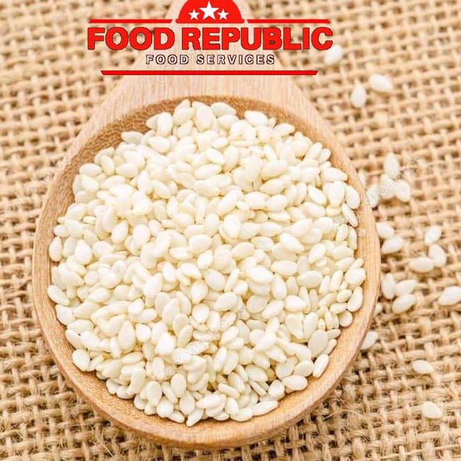 

[KODE EE9BU] BIJI WIJEN PUTIH - WHITE SESAME SEED 1 KG IMPORT HALAL MENTAH