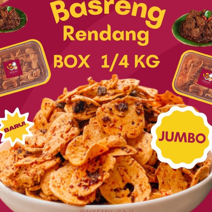 

[KODE 0VATC] BASRENG RENDANG BOX 250 GRAM