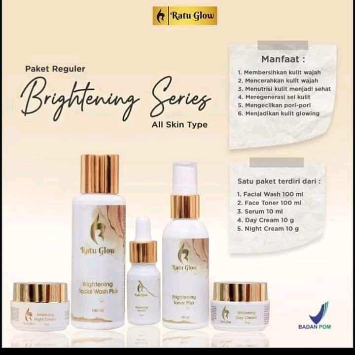 PROMOOO RATU GLOW SKINCARE BPOM  BRIGHTNING RATU GLOW BPOM  ECERAN DAN PAKET