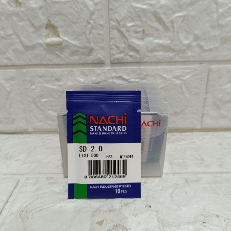 Nachi 2.0 Mm Mata Bor Besi Hss Nachi 2.0mm Mata Bor Besi