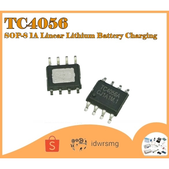 TC4056A SOP-8 1A Linear Lithium Battery Charging Compatible TP4056 4056