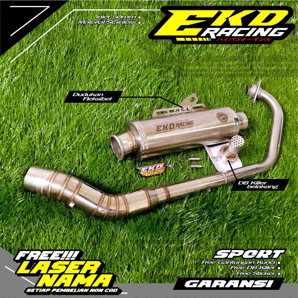 KNALPOT RACING EKD ORIGINAL Z9 SERIES TITAN SUARA NGEBASS PNP VIXION CBR150 SATRIA FU CB150 SONIC R1